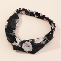 Fashion Wild Daisy Flower Fabric Printing  Cross Headband sku image 1