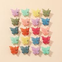 Simple Hairpin Fashion Candy Color Girl Clip Color Flower Braided Hair Clip Wholesale sku image 4