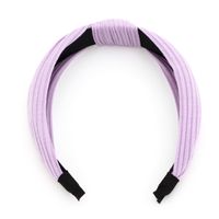 Korean Fashion Color Knotted Knitted Wild Pure Color Cross Women's Headband Wholesale sku image 1