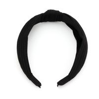 Korean Fashion Color Knotted Knitted Wild Pure Color Cross Women's Headband Wholesale sku image 3