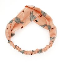 New Flamingo Korea Elastic Korean Cross Hairband Cloth Art Headband sku image 4