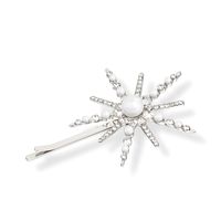 New Fashion Retro Flower Pearl Hairpin Creative Light Star Rhinestone Hairpin Wholesale sku image 2