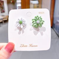 Korea's Hot Models Daisy Girl Simple Earrings Flower Earrings Wholesale Nihaojewelry sku image 24