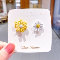 Korea's Hot Models Daisy Girl Simple Earrings Flower Earrings Wholesale Nihaojewelry sku image 26