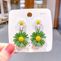 Korea's Hot Models Daisy Girl Simple Earrings Flower Earrings Wholesale Nihaojewelry sku image 39