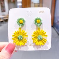 Korea's Hot Models Daisy Girl Simple Earrings Flower Earrings Wholesale Nihaojewelry sku image 43