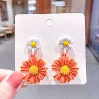 Koreanische Heiße Hyuna Gänseblümchen Ohrringe Frauen Netz Rotes Mädchen Mädchen Einfache Frische Ohrringe Blumen Ohrringe Ohrringe sku image 45