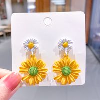 Korea's Hot Models Daisy Girl Simple Earrings Flower Earrings Wholesale Nihaojewelry sku image 47