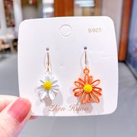 Korea's Hot Models Daisy Girl Simple Earrings Flower Earrings Wholesale Nihaojewelry sku image 1