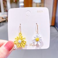 Korea's Hot Models Daisy Girl Simple Earrings Flower Earrings Wholesale Nihaojewelry sku image 3