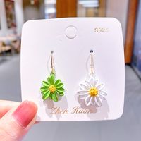 Korea's Hot Models Daisy Girl Simple Earrings Flower Earrings Wholesale Nihaojewelry sku image 7