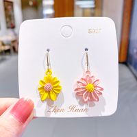 Korea's Hot Models Daisy Girl Simple Earrings Flower Earrings Wholesale Nihaojewelry sku image 8