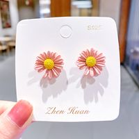 Korea's Hot Models Daisy Girl Simple Earrings Flower Earrings Wholesale Nihaojewelry sku image 19