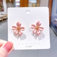 Korea's Hot Models Daisy Girl Simple Earrings Flower Earrings Wholesale Nihaojewelry sku image 35