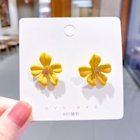 Korea's Hot Models Daisy Girl Simple Earrings Flower Earrings Wholesale Nihaojewelry sku image 36