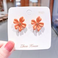 Korea's Hot Models Daisy Girl Simple Earrings Flower Earrings Wholesale Nihaojewelry sku image 37