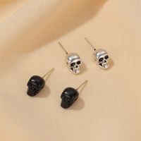 Fashion Ghost Head Gothic Retro Skull Retro  Earrings main image 5