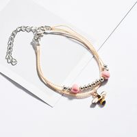 New Cartoon Cute Multi-layer Animal Student Hand Ornaments Simple Bracelet For Couple Hand Rope Wholesale main image 5
