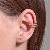 Retro Snake-shaped Ear Clips Simple Full Diamond C-shaped Ear Bone Clip Fashion Earrings Wholesale Nihaojewelry main image 1