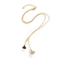 Korean Version Of The Small Skirt Sweet Wild Fan-shaped Clavicle Chain Mother-of-pearl Pendant Women's Necklace main image 6