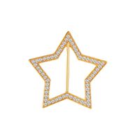 Five-pointed Star Waist Buckle Corner Knotted Simple Shirt Corner Buckle Star Button Wholesale Nihaojewelry main image 3