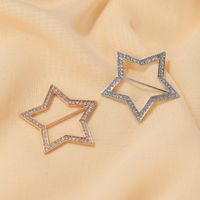 Five-pointed Star Waist Buckle Corner Knotted Simple Shirt Corner Buckle Star Button Wholesale Nihaojewelry main image 5
