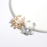 New Sweet Crystal Tassel Earrings Ear Clip Short Earrings Without Pierced Ears Wholesale Nihaojewelry main image 4