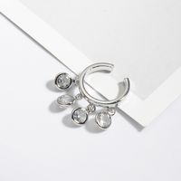 New Sweet Crystal Tassel Earrings Ear Clip Short Earrings Without Pierced Ears Wholesale Nihaojewelry main image 5