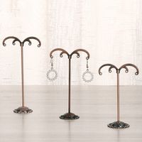 Wrought Iron Earrings Jewelry Display Stand Three Piece Set  Wholesale main image 4