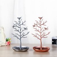 Creative Jewelry Holder Bird Tree Metal Earring Holder Necklace Storage Rack Jewelry Storage Display Stand main image 5