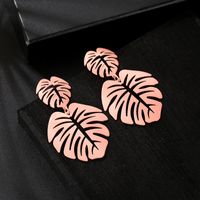 Fashion Bohemian Exaggerated Leaf Wild Earrings For Women main image 3