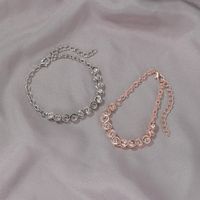 New Crystal Simple Round Zircon Bracelet Fashion Ladies Wild Bracelet Wholesale main image 3