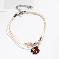 New Cartoon Cute Multi-layer Animal Student Hand Ornaments Simple Bracelet For Couple Hand Rope Wholesale sku image 1