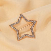 Five-pointed Star Waist Buckle Corner Knotted Simple Shirt Corner Buckle Star Button Wholesale Nihaojewelry sku image 1