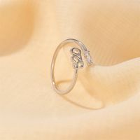 Korea New 520  Simple Opening Adjustable Ring Couple Ring Wholesale sku image 1