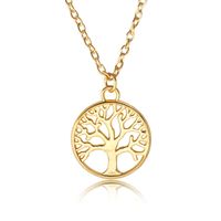 Fashion Retro Tree Of Life Pendant Alloy Ladies Peace Tree Necklace Clavicle Chain sku image 2