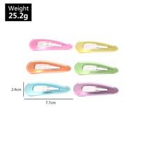 Jelly Color Transparent Bangs Clip Sweet Soft Girl Hairpin Candy Color Hairpin Hair Accessories Wholesale sku image 1