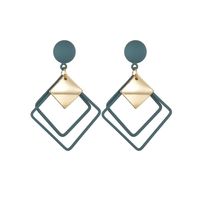 كوريا هندسية الماس جوفاء بسيطة الأقراط الجملة Nihaojewelry main image 6