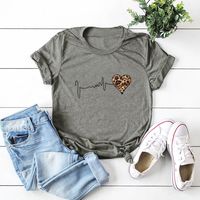 Women's Short Sleeve T-shirts Printing Casual Fashion Printing main image 6