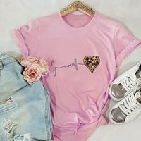 Mujeres Manga Corta Camisetas Impresión Casual Moda Impresión sku image 12