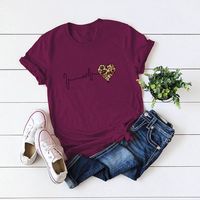 Women's Short Sleeve T-shirts Printing Casual Fashion Printing sku image 22