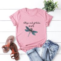 Women's Short Sleeve T-shirts Printing Casual Fashion Printing sku image 13