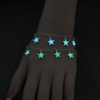 Hot Selling Simple Five-pointed Star Fluorescent Fashion Luminous Love Bracelet main image 3