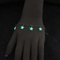 Hot Selling Simple Five-pointed Star Fluorescent Fashion Luminous Love Bracelet main image 4
