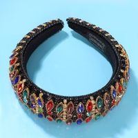 New Ethnic Style Creative Fashion Color Transparent Rhinestone Inlaid Ladies Headband Wholesale Nihaojewelry main image 2