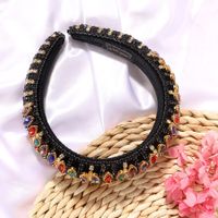 New Ethnic Style Creative Fashion Color Transparent Rhinestone Inlaid Ladies Headband Wholesale Nihaojewelry main image 3