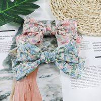 New Cute Big Bow Hairpin Printing Small Top Clip Wholesale Nihaojewelry main image 5