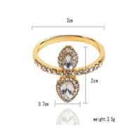 Fashion New Simple Retro Exquisite Geometric Pattern Diamond Ring Wholesale Nihaojewelry main image 4
