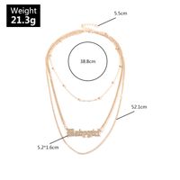 Fashion Simple Geometric Round Bead Chain Trend Alloy Necklace For Women main image 6