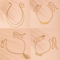 Fashion New Accessories Exaggerated Multi-layer Lock Heart Beauty Tide Alloy Necklace For Women Wholesale main image 1